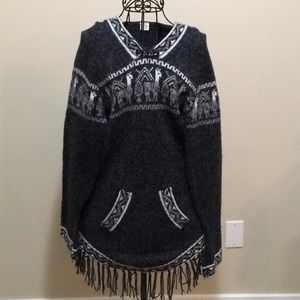 Alpaca pull over hoodie